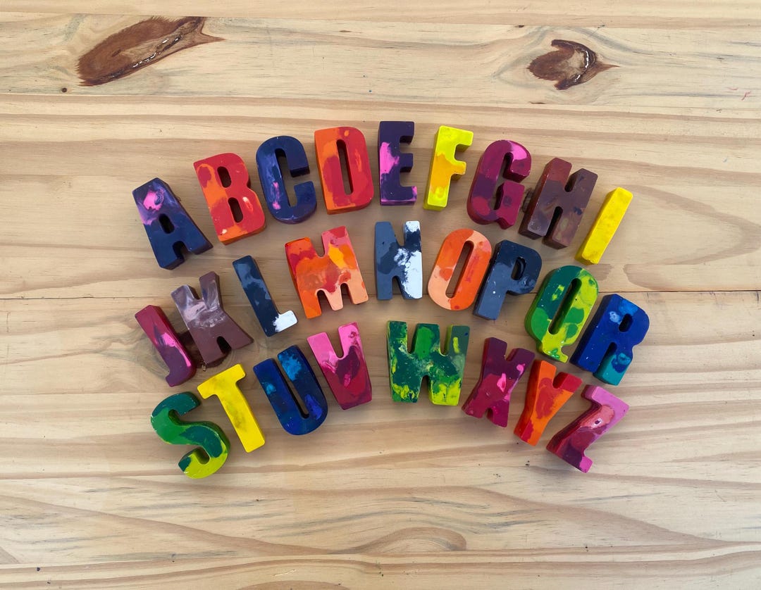 Alphabet Crayons. Entire Alphabet in Crayons. 26 Letter Crayons ...