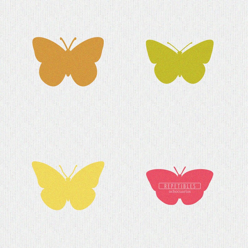 Download For Printing Or Cutting Simple Butterfly Svg Designs Bundle 8 Vector Clipart Graphics In Two Versions Silhouette Template And Stencil Clip Art Art Collectibles Runnindovetackandmore Com