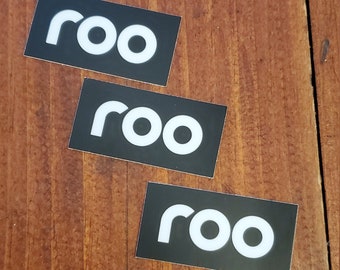 Bonnaroo "roo" stickers 3-pack | qty 1 = pack of 3 stickers | music festival | decal | art | bumper sticker | fun | radiate positivity