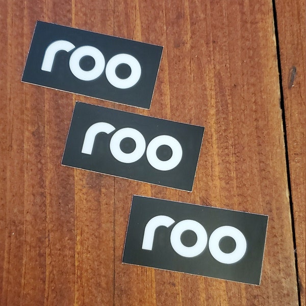 Bonnaroo "roo" stickers 3-pack | qty 1 = pack of 3 stickers | music festival | decal | art | bumper sticker | fun | radiate positivity