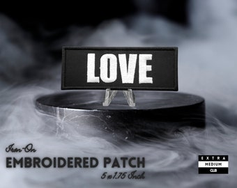 LOVE Embroidered Patch | emo feelings punk rocker