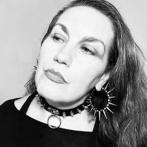 Spiked Macrame Hoop Earrings, Large Hoop Earrings, Punk Rock Earrings, Light Weight Spiked 2” Hoop Earrings, Goth Accessories