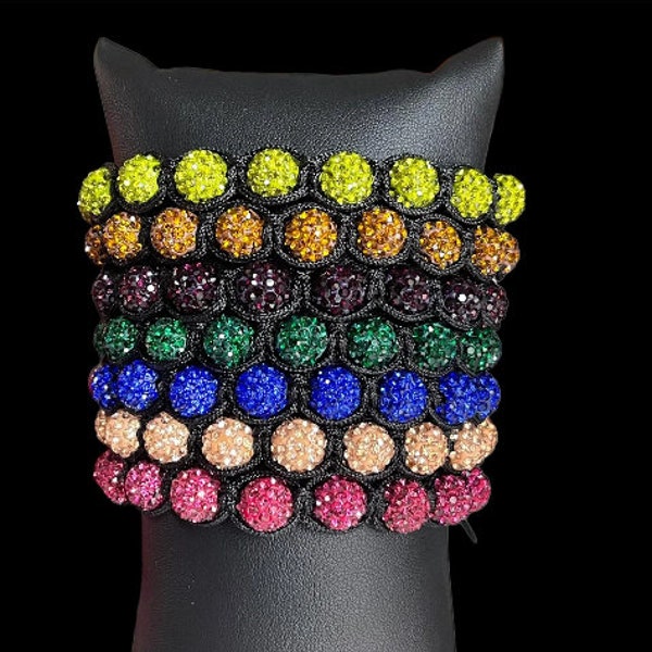 Bracelet Shamballa En Perles - Occasion - Style Bohème Sans Marque