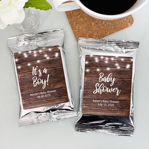 Firefly Light Baby Shower, Personalized Baby Shower Favors, Baby Shower Coffee Favors, It&#39;s A Girl Shower, It&#39;s A Boy Shower - Set of 30