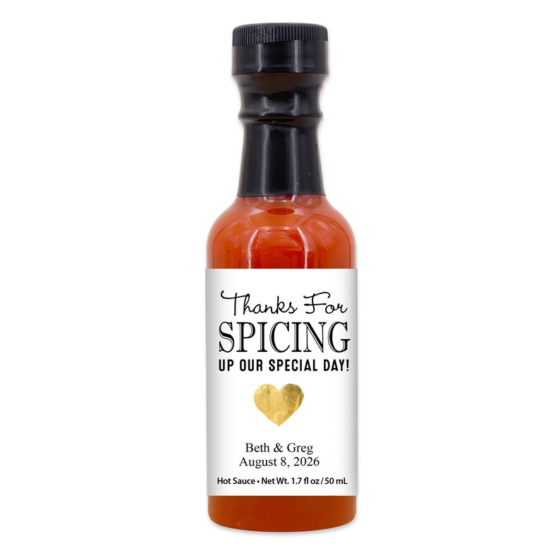 Hot Sauce Wedding Favors Hot Sauce Gift Wedding Favors Mini Etsy
