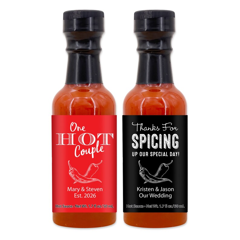 Hot Sauce Wedding Favors Hot Sauce Gift Wedding Favors Mini Etsy