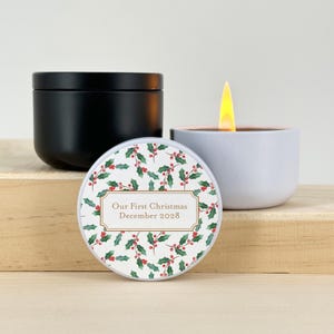 Bulk Candles, Stocking Stuffer, Christmas Present, Christmas Favor, Christmas Gift Ideas, Holiday Candle, Personalized Candle, Coworker Gift