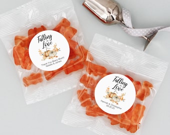 Champagne Gummy Bear Wedding Favors, Personalized Gummy Bear Favors, Falling in Love Favors, Bridal Shower -Set of 20