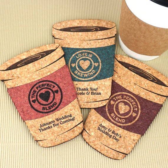 Personalized cheap coffee coasters