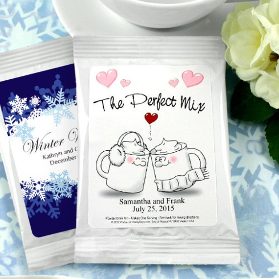 Falling in Love Hot Chocolate Wedding Favors Personalized Etsy
