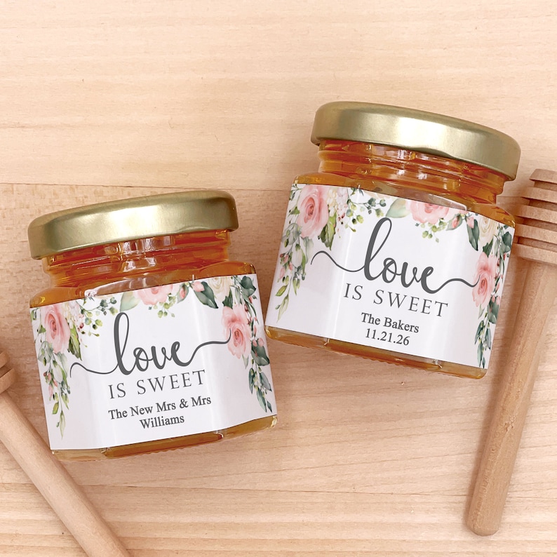 Honey Wedding Favors Bee Themed Bridal Shower Honey Bridal Etsy