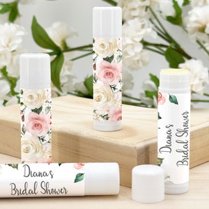 Personalized Lip Balm Favors, Wedding Favors, Bridal Shower Favor, Birthday Party Lip Balm - Set of 12
