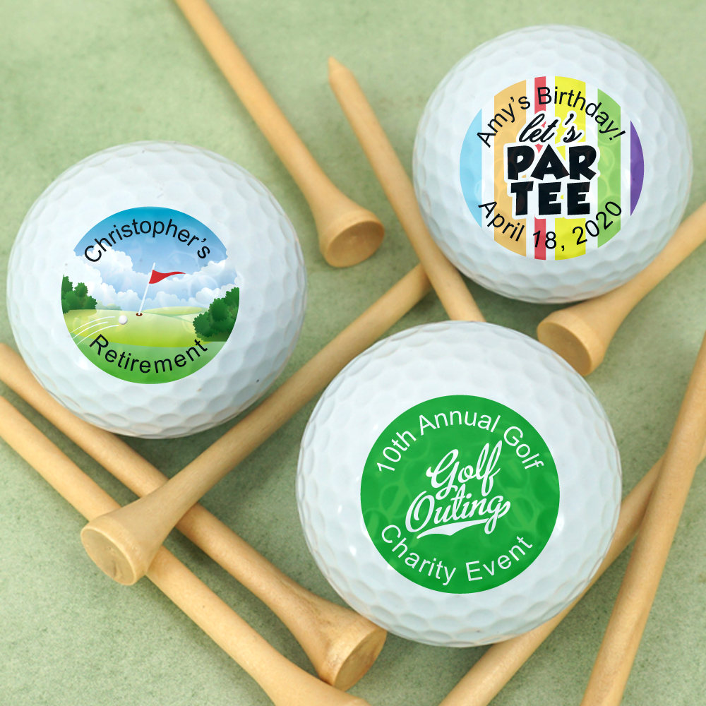 Golf Themed Personalized Golf Balls Golf Party Favors Golf Etsy