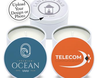 Personalized Candles, Bulk Party Favors, Custom Corporate Candles Gifts, Unique Candle Favors, 2 oz mini lavender candles