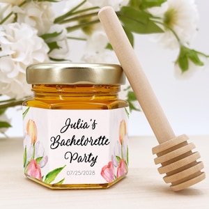 Honey Wedding Favors, Bee Themed Bridal Shower, Honey Bridal Shower Favors, Honey Favors, Mini Honey Jar Favors, Spring Wedding Favors