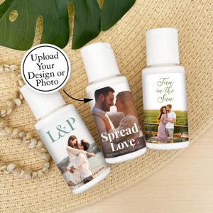 Custom Sunscreen, Custom Mini Sunscreen 1 oz. Bottle, Personalized Sunscreen, Wedding Sunscreen Favor, Baby Shower Favor, Custom Party Favor