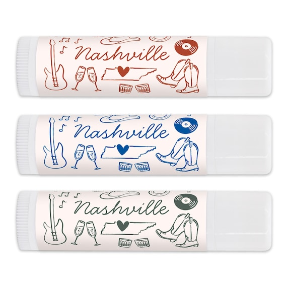 Custom Lip Balm, Wedding Lip Balm Favors, Bachelorette Party Favor, Lip Balm Customized, Nashville Bachelorette, Girls Trip - Set of 12