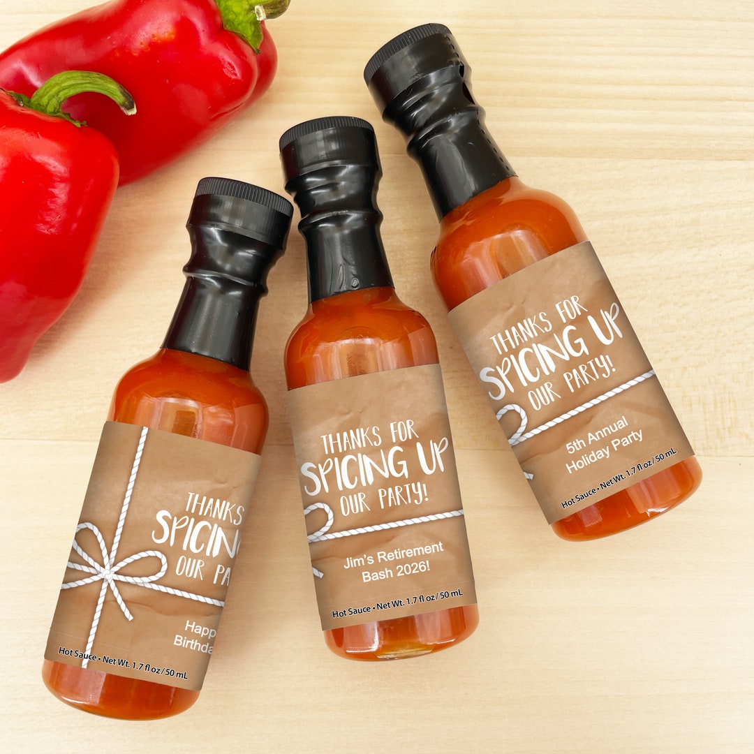 Hot Sauce Party Favors, Hot Sauce Gift, Party Favors, Mini Hot Sauce