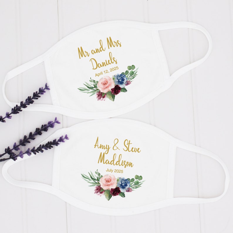Wedding Guest Mask Personalized Wedding Masks Face Masks for Etsy
