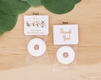It's A Girl Baby Shower Favors, Birth Announcement Favor Mints, Personalized Life Savers Mints, Cute Baby Shower Favors, Custom Favors