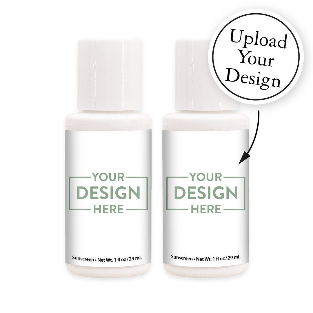 Custom Sunscreen, Custom Mini Sunscreen 1 Oz. Bottle, Personalized