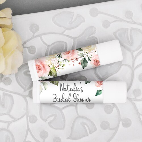 Personalized Lip Balm Favors Wedding Favors Bridal Shower Etsy