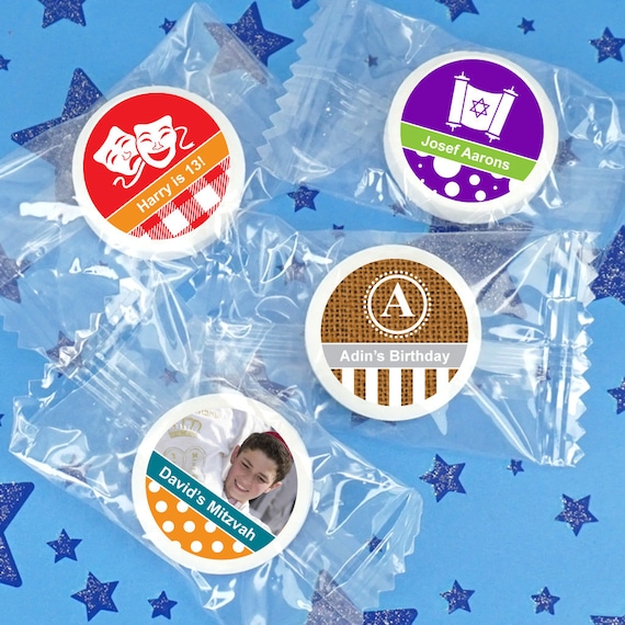 100 Bar or Bat Mitzvah Lifesaver Mints Mitzvah Party Favor Etsy
