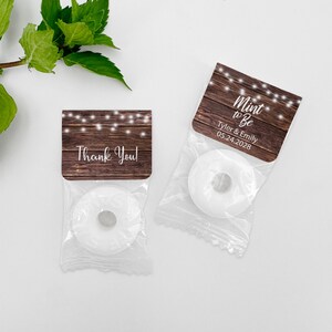 Mint to Be Wedding Favors, Wedding Favor Mints, Firefly Lights Favors, Cute Wedding Favors, Mint Life Savers, Edible Wedding Favors