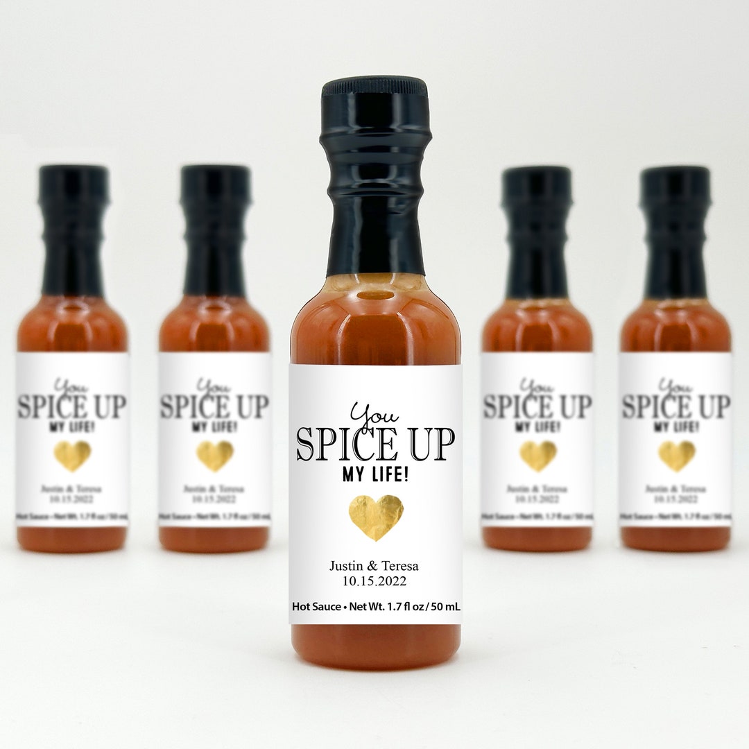 Hot Sauce Wedding Favors, Hot Sauce Gift, Wedding Favors, Mini Hot