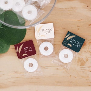 Mint to Be Wedding Favors, Wedding Favor Mints, Falling in Love Favors, Cute Wedding Favors, Mint Life Savers, Edible Wedding Favors