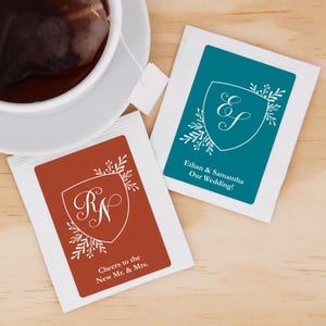 Perfect Blend Wedding Favors, Bridal Shower Tea Party Favor, Wedding Favor Tea, Floral Tea Favors, Bridal Shower Favors - Set of 30