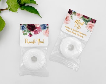 Life Savor Wedding Favors, Mint to Be Favors, Wedding Favor Mints, Watercolor Floral Favors, Cute Wedding Favors, Mint Favors, Edible Favors