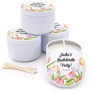 Wedding Candle Favors, Custom 2 oz Mini Lavender Candles, Wedding and Bridal Shower Keepsakes, Bulk Wedding Favors, Birthday Party Favors