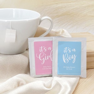 Baby Shower Favors, Baby Shower Tea, A Little Cu-Tea is on the Way, A Little Sweet-tea, A Baby is Brewing Shower Favors - Set of 30