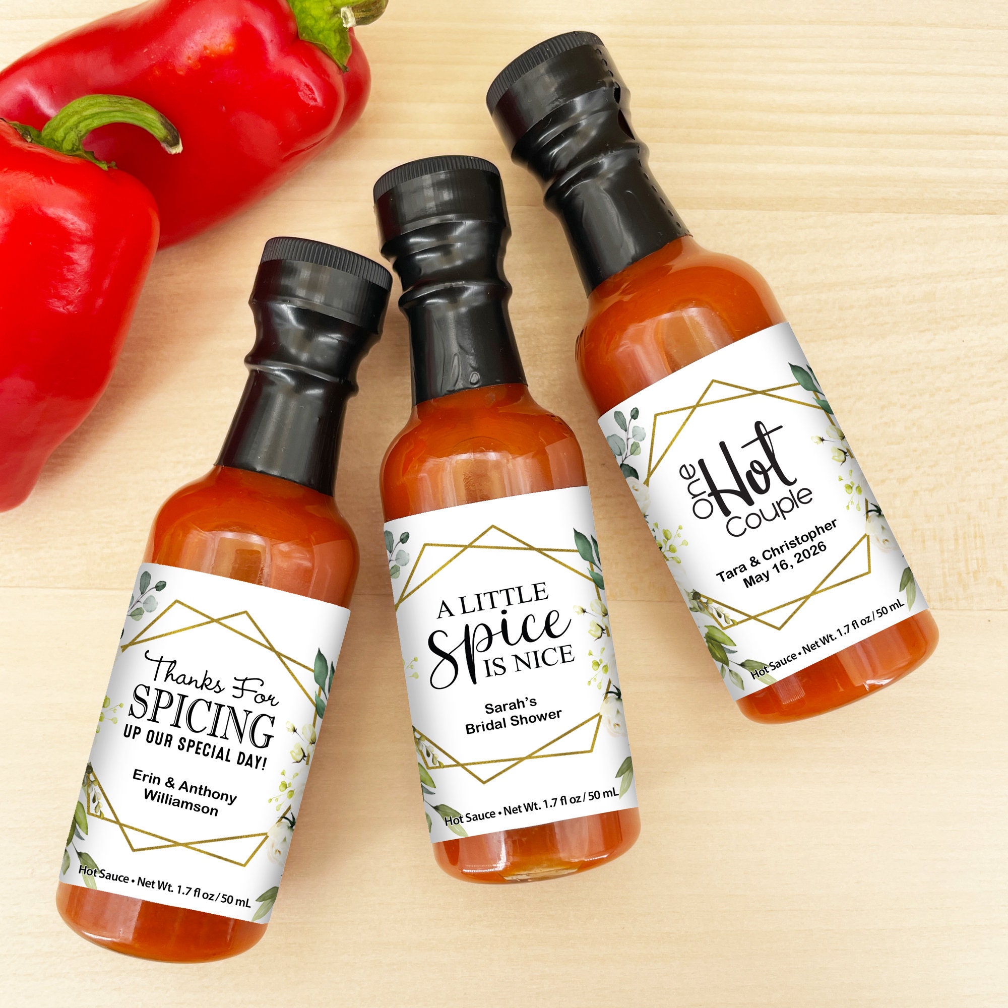 Hot Sauce Wedding Favors Hot Sauce Gift Wedding Favors Mini Etsy