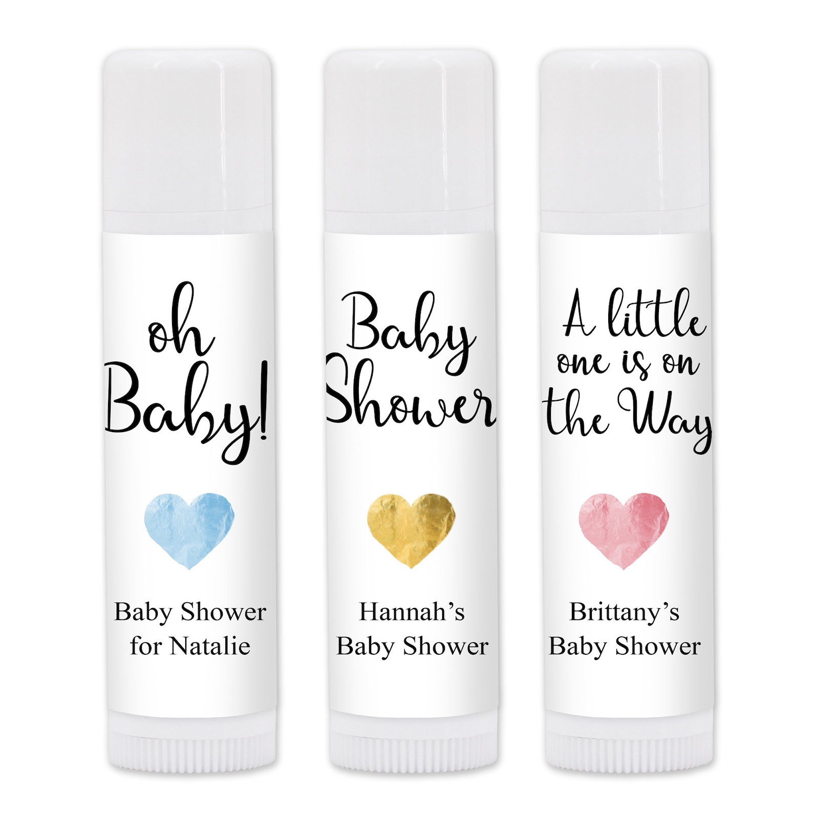 Baby Shower Lip Balm Favors Personalized Lip Balm Favor Etsy