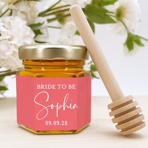 Honey Wedding Favors for Guests, Bridal Shower Favors, Honey Baby Shower Favors, Honey Favors, Mini Honey Jar Favors, Birthday Party Favors