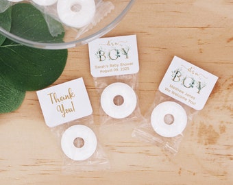 It's A Boy Baby Shower Favors, Birth Announcement Favor Mints, Personalized Life Savers Mints, Cute Baby Shower Favors, Custom Favors
