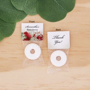 Life Savor Wedding Favors, Mint to Be Favors, Wedding Favor Mints, Red Rose Favors, Cute Wedding Favors, Mint Life Savers, Edible Favors