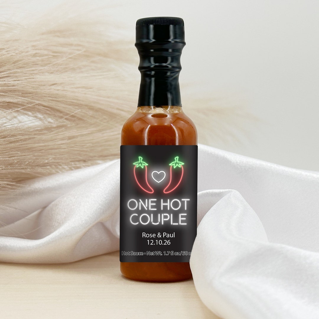 Hot Sauce Wedding Favors, Hot Sauce Gift, Mini Hot Sauce, Custom Hot