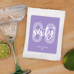 Birthday Party Margarita Favors, Vintage Birthday Party, Milestone Birthday Favors, Margarita Favors - Set of 24