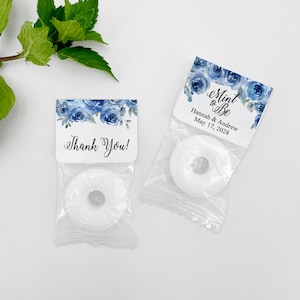Mint to Be Wedding Favors, Wedding Favor Mints, Blue Chinoiserie Favors, Cute Wedding Favors, Mint Life Savers, Edible Wedding Favors
