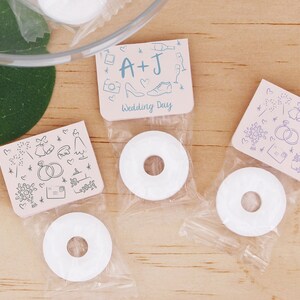 Mint to Be Wedding Favors, Wedding Favor Mints, Bridal Shower Favors, Cute Wedding Favors, Mint Life Savers, Hand Drawn Wedding Mints