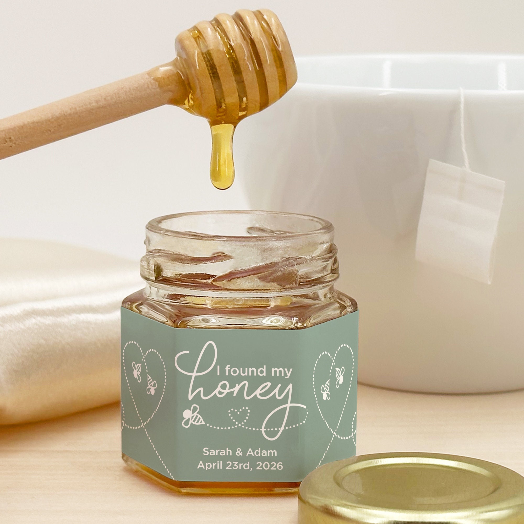 Honey Wedding Favors, Bee Themed Bridal Shower, Honey Bridal Shower Favors, Honey Favors, Mini Honey Jar Favors, Meant to Bee Wedding Favors