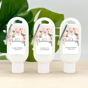 Birthday Party Favors, Sunscreen Party Favors, Tropical Birthday Party Favors, Custom Sunscreen, Milestone Birthday Getaway - Set of 12