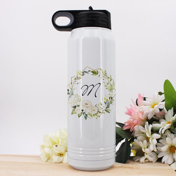 White Insulated Squeeze Bottle (30 oz)