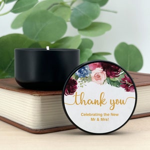 Personalized Candles, Bulk Wedding Favors, Bridal Shower Favor for Guests, Candle Favors, Unique Wedding Favors, 2 oz mini lavender candles