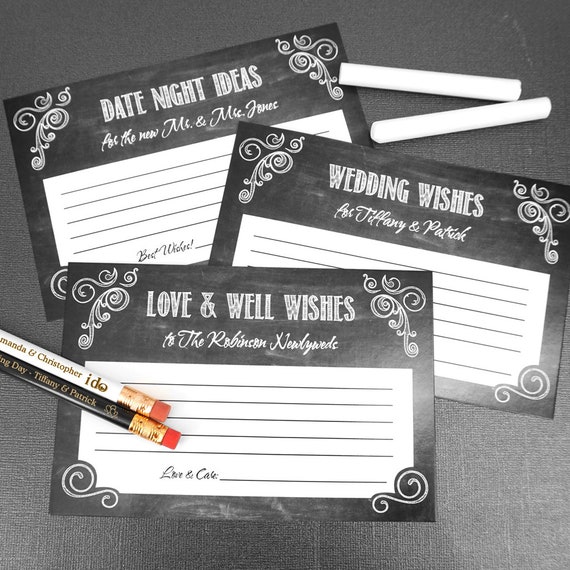 Gray MarriageWedding advice cards
