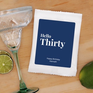 Birthday Party Margarita Favors, Vintage Birthday Party, Milestone Birthday Favors, Margarita Favors - Set of 24