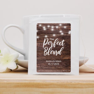 Firefly Wedding Favors, Perfect Blend Wedding Favors, Bridal Shower Tea Party Favor, Rustic Wedding Favors, Bridal Shower Favors - Set of 30